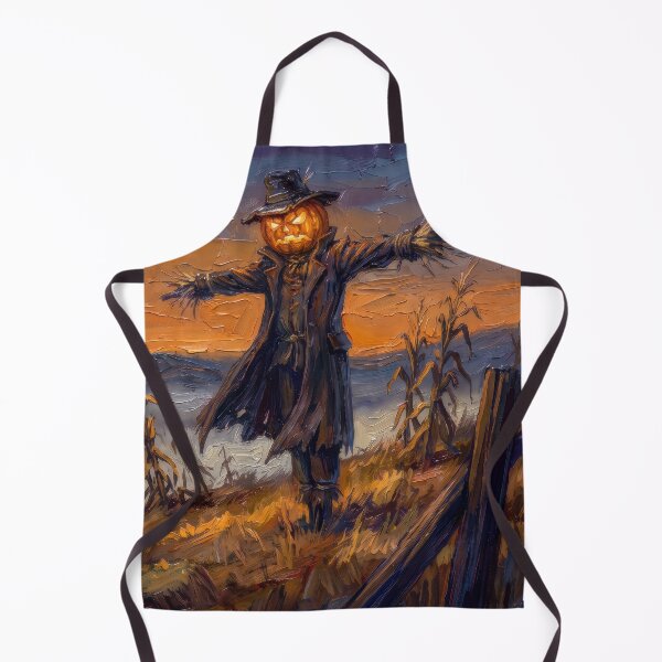 Item preview, Pumpkinhead Scarecrow in the Field designed and sold by RedPeaStudio.