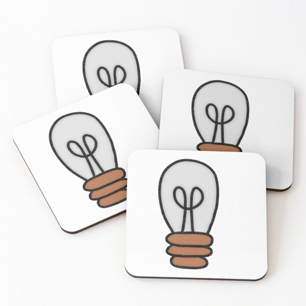 Item preview, Cute Minimalist Lightbulb Doodle Hand Drawn Idea Illustration designed and sold by somimalikkk.