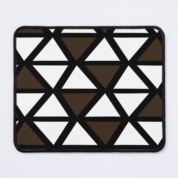 Item preview, Geometric Bogolan Pattern – Earth-Colored Triangles designed and sold by Wolagno.