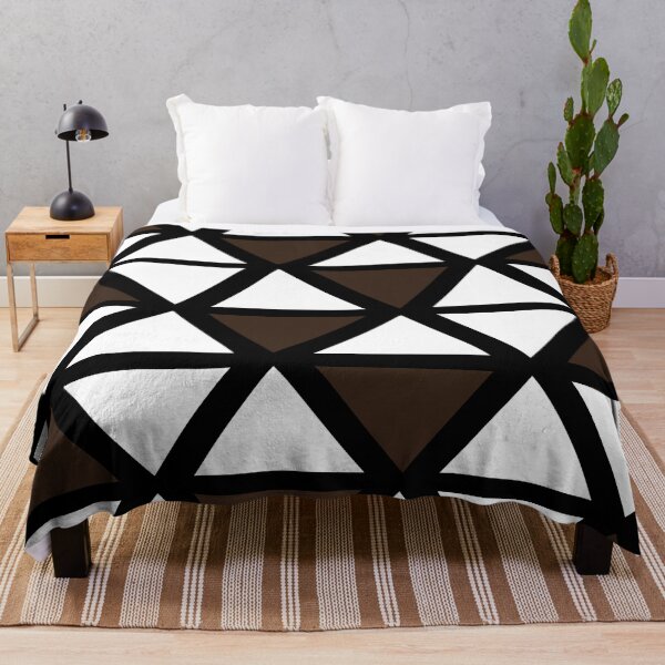 Item preview, Geometric Bogolan Pattern – Earth-Colored Triangles designed and sold by Wolagno.