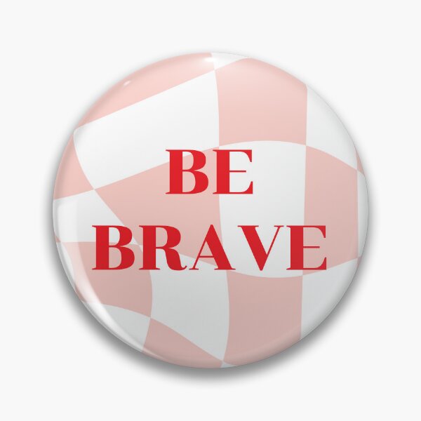 Item preview, Be brave retro art quote text designed and sold by By The Moon.