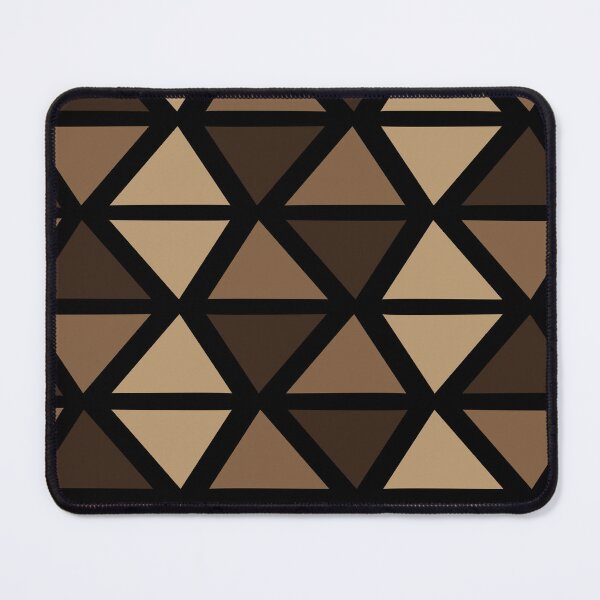 Item preview, Geometric Bogolan Pattern – Earth-Colored Triangles designed and sold by Wolagno.