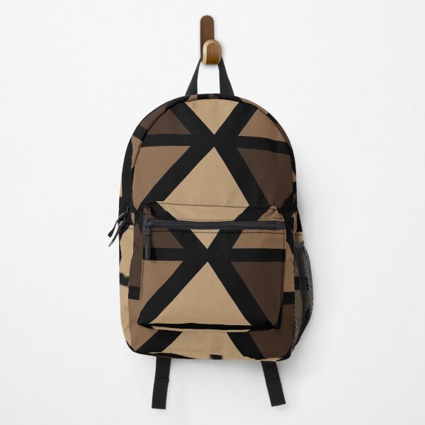 Item preview, Geometric Bogolan Pattern – Earth-Colored Triangles designed and sold by Wolagno.