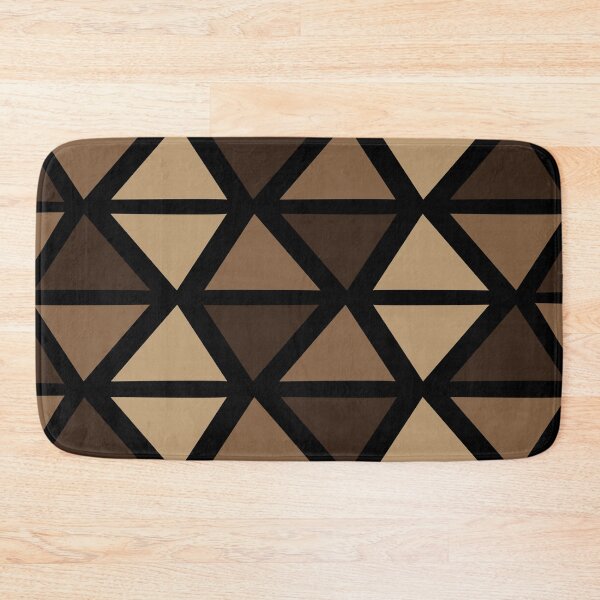 Item preview, Geometric Bogolan Pattern – Earth-Colored Triangles designed and sold by Wolagno.