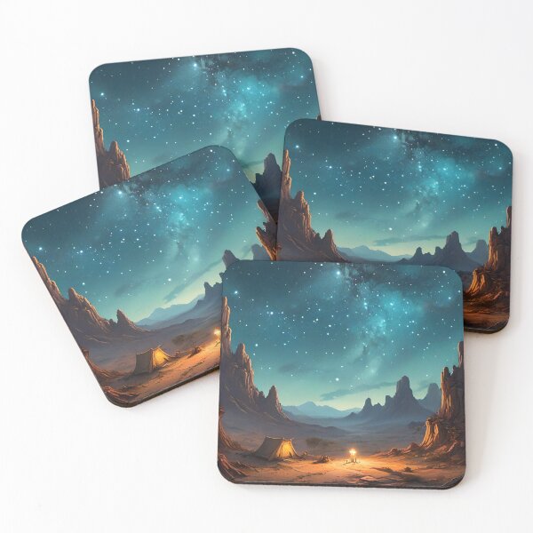 Item preview, Starry Desert Night - Bivouac under the Milky Way designed and sold by NeyhineAngelionShop.