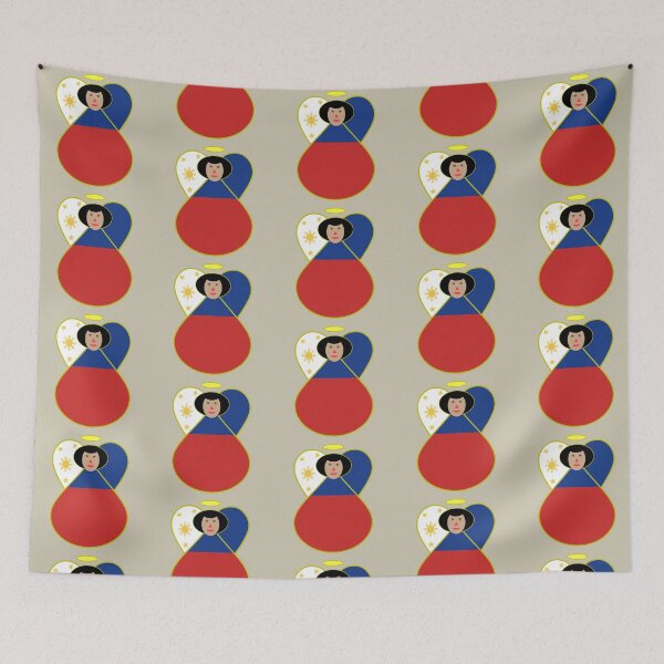 Item preview, Philippines Flag Filipina Angel Cute Country Pride Design designed and sold by AuntieShoe.