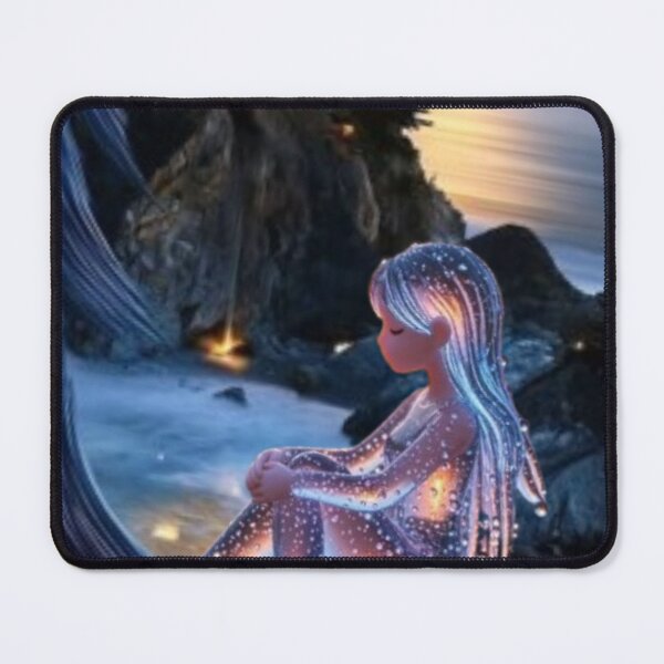 Item preview, Glowing Galaxy Water Spirit Girl Aesthetic Art designed and sold by stickerabhay.