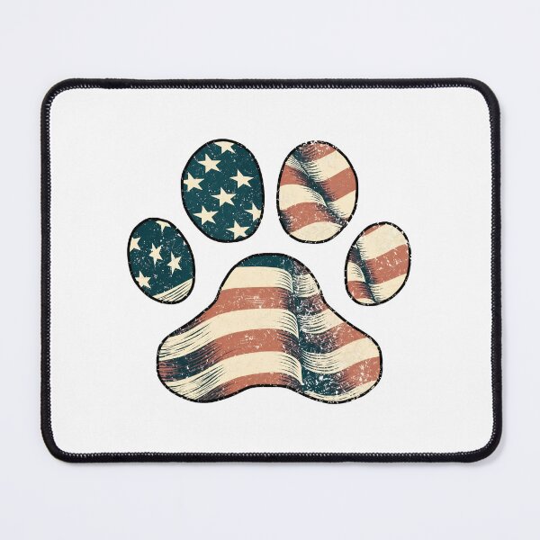 Item preview, American Flag Paw Print Vintage Graphic designed and sold by Dmo3HarkoArt.