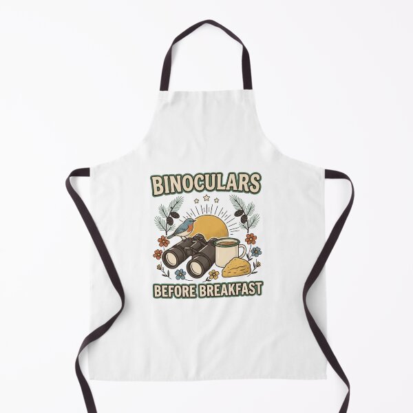 Item preview, Binoculars Before Breakfast Retro Birding designed and sold by GoofyShopp.