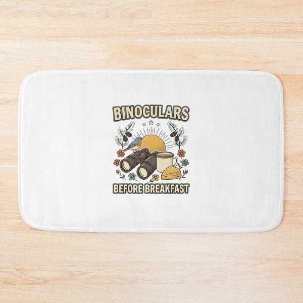 Item preview, Binoculars Before Breakfast Retro Birding designed and sold by GoofyShopp.