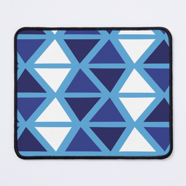 Item preview, Geometric Bogolan Pattern – Blue Triangles designed and sold by Wolagno.
