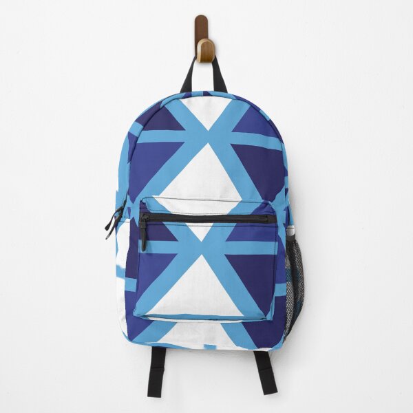 Item preview, Geometric Bogolan Pattern – Blue Triangles designed and sold by Wolagno.