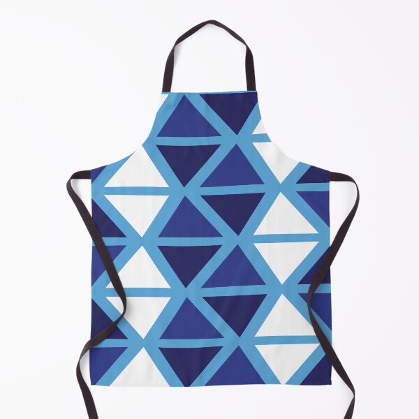 Item preview, Geometric Bogolan Pattern – Blue Triangles designed and sold by Wolagno.