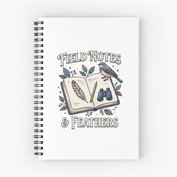 Item preview, Field Notes and Feathers Birding Journal designed and sold by GoofyShopp.