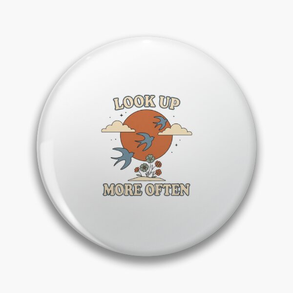 Item preview, Look Up More Often Retro Flying Birds designed and sold by GoofyShopp.