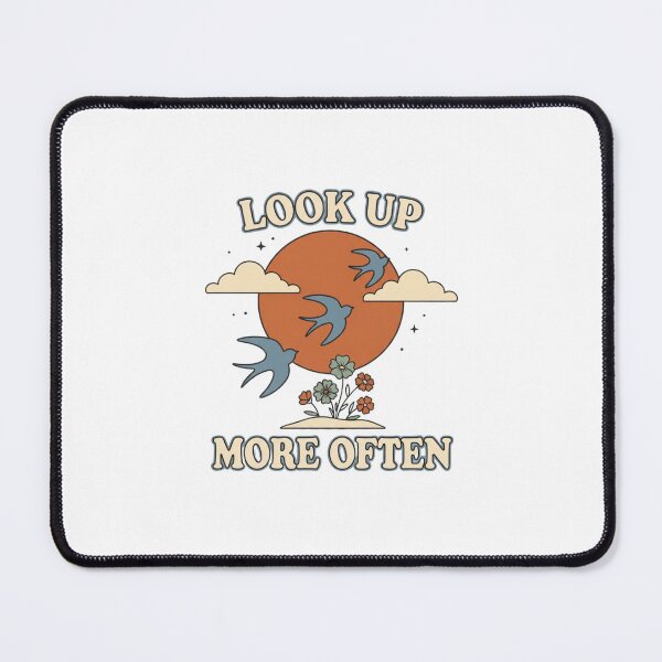 Item preview, Look Up More Often Retro Flying Birds designed and sold by GoofyShopp.