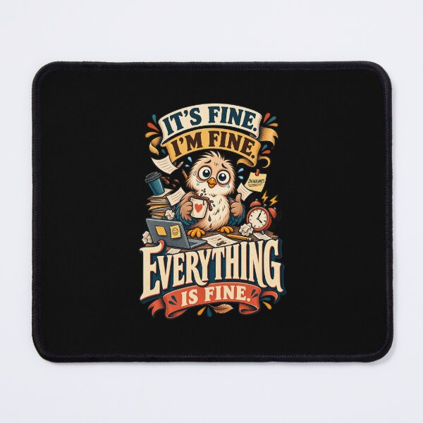 Item preview, It’s Fine I’m Fine Everything Is Fine Funny Bird Work Stress Humor designed and sold by PunchDrop.