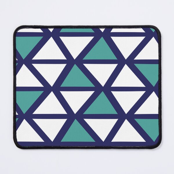 Item preview, Geometric Bogolan Pattern – Blue Triangles designed and sold by Wolagno.
