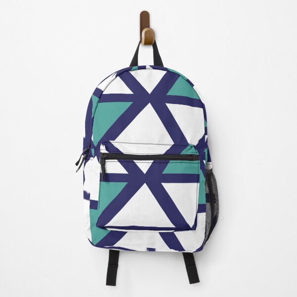 Item preview, Geometric Bogolan Pattern – Blue Triangles designed and sold by Wolagno.