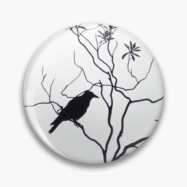 Item preview, Crow Silhouette in Wild Branches | Nature Photography Art designed and sold by Feral Vibes.