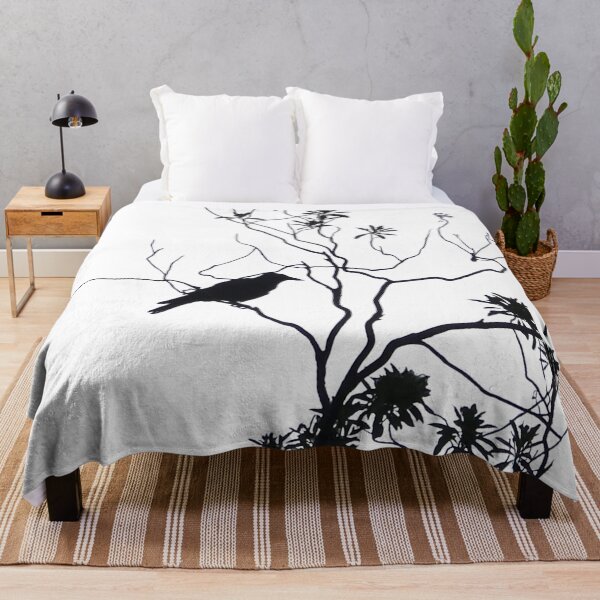 Item preview, Crow Silhouette in Wild Branches | Nature Photography Art designed and sold by Feral Vibes.