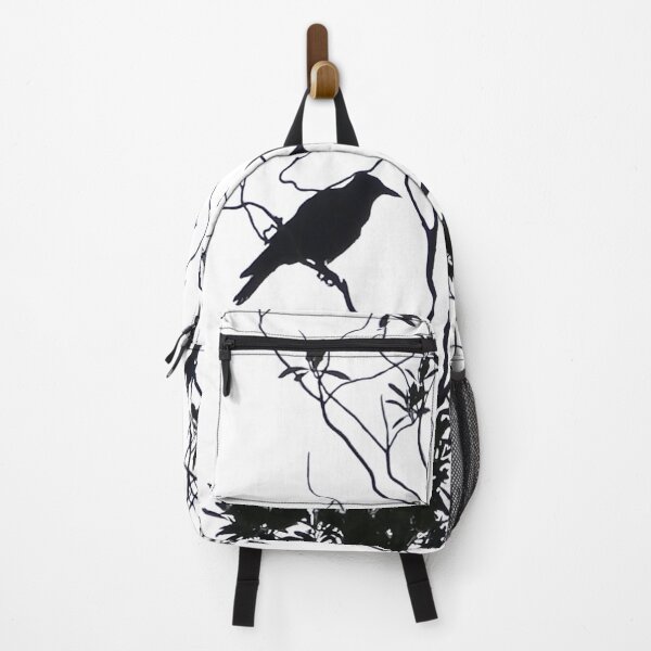 Item preview, Crow Silhouette in Wild Branches | Nature Photography Art designed and sold by Feral Vibes.