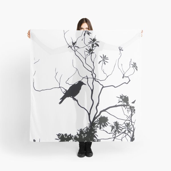 Item preview, Crow Silhouette in Wild Branches | Nature Photography Art designed and sold by Feral Vibes.