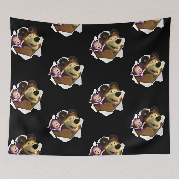 Item preview, Masha and the Bear Bursting Wall 3D Art designed and sold by luhan1204shop.