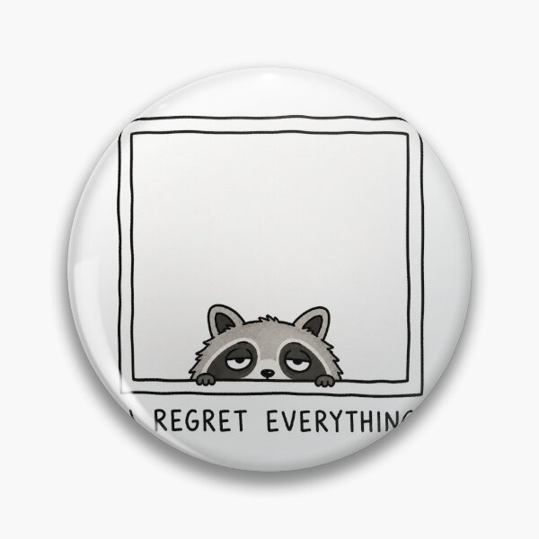 Item preview, I Regret Everything Funny Raccoon Meme Relatable Humor designed and sold by MonkiFlipp.
