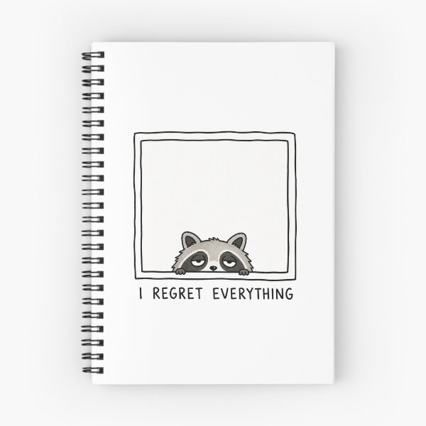 Item preview, I Regret Everything Funny Raccoon Meme Relatable Humor designed and sold by MonkiFlipp.