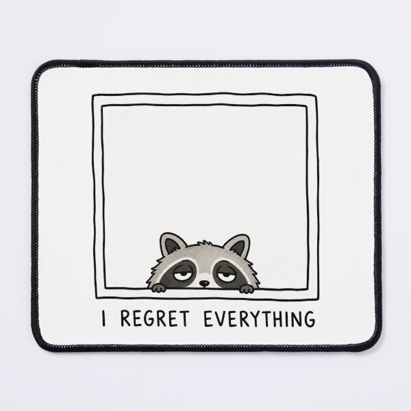 Item preview, I Regret Everything Funny Raccoon Meme Relatable Humor designed and sold by MonkiFlipp.