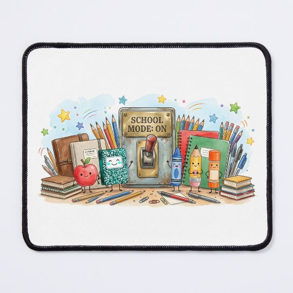 Item preview, School Mode ON, Back To School, Happy School Supplies designed and sold by CanvasKitchen.