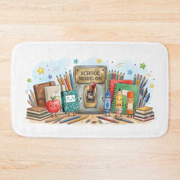 Item preview, School Mode ON, Back To School, Happy School Supplies designed and sold by CanvasKitchen.