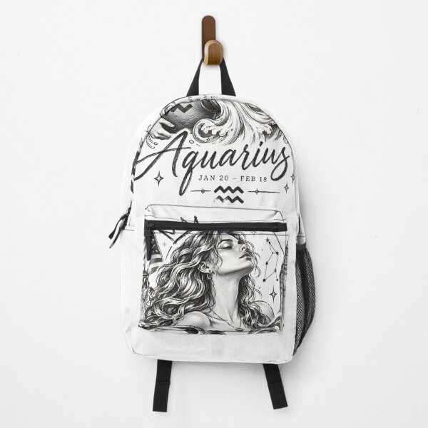 Item preview, Aquarius Water Bearer Independent Spirit designed and sold by Zodiac Celestial Art.