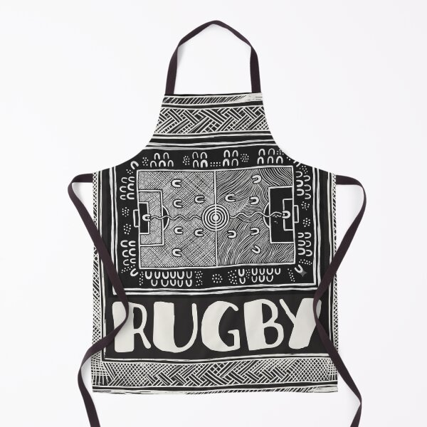 Item preview, Sacred Pitch: Indigenous Australian Rugby & Dreamtime Field Print designed and sold by FreiherrPK.