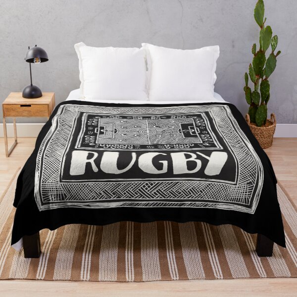 Item preview, Sacred Pitch: Indigenous Australian Rugby & Dreamtime Field Print designed and sold by FreiherrPK.