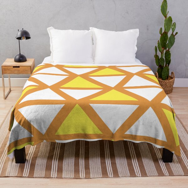 Item preview, Geometric Bogolan Pattern – Yellow Triangles designed and sold by Wolagno.