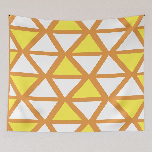 Item preview, Geometric Bogolan Pattern – Yellow Triangles designed and sold by Wolagno.