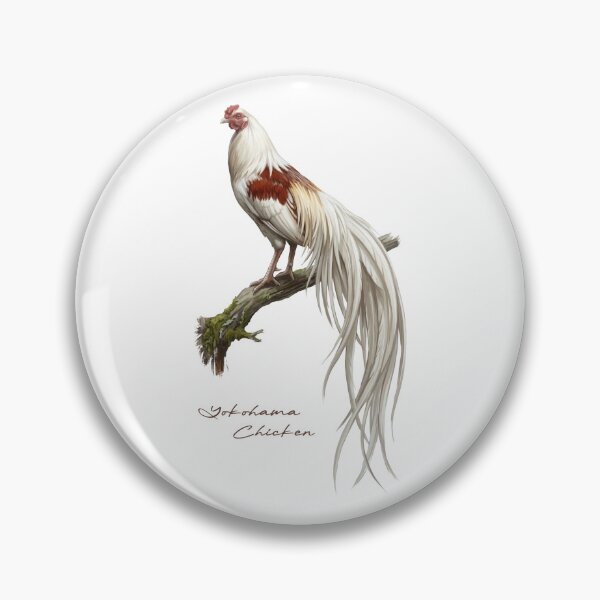 Item preview, Yokohama Chicken on Rustic Branch Bird Illustration designed and sold by Takeda-art.