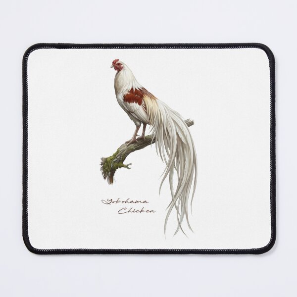 Item preview, Yokohama Chicken on Rustic Branch Bird Illustration designed and sold by Takeda-art.