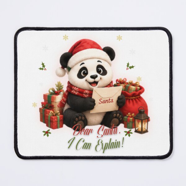 Item preview, Funny Christmas Panda Dear Santa I Can Explain designed and sold by EnginerdStudio.