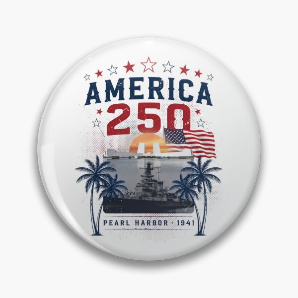 Item preview, America 250 Honolulu Hawaii Pearl Harbor Semiquincentennial 1776 - 2026 Vintage Flag v7 designed and sold by DarylWelsh2024.