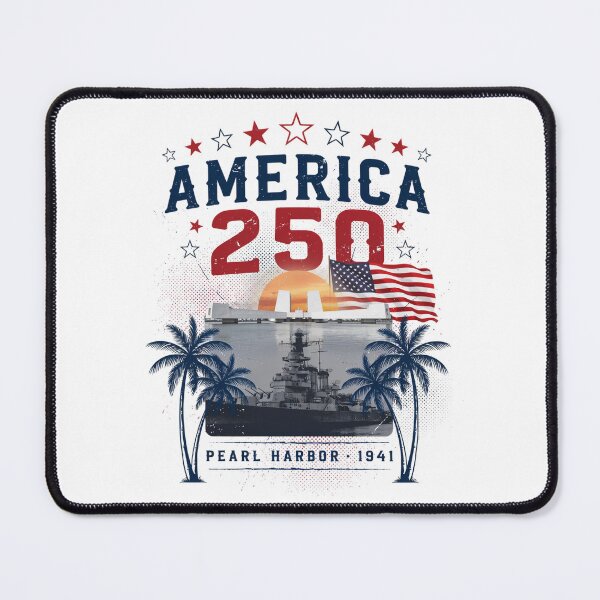 Item preview, America 250 Honolulu Hawaii Pearl Harbor Semiquincentennial 1776 - 2026 Vintage Flag v7 designed and sold by DarylWelsh2024.