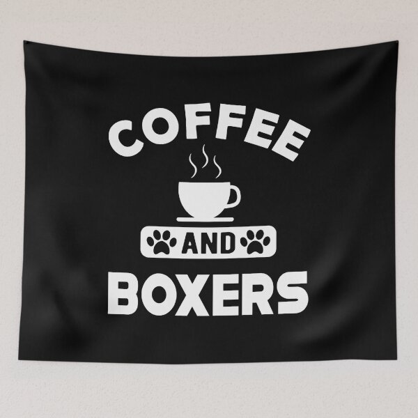 Item preview, Coffee and Boxers Dog Lover Gift designed and sold by Dmo3HarkoArt.