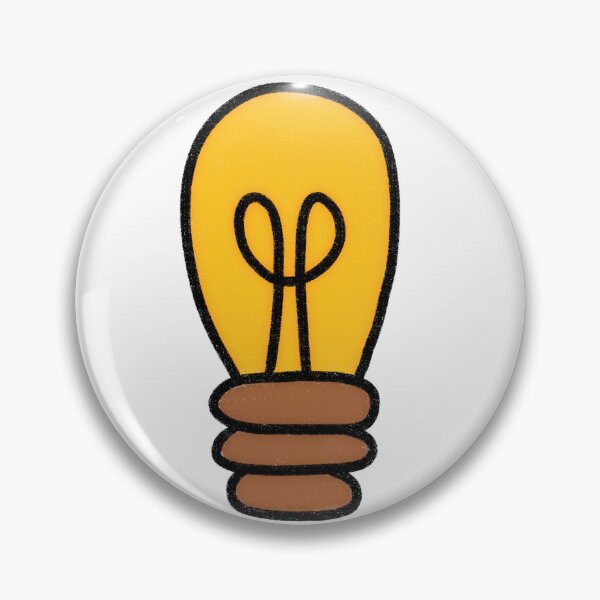 Item preview, Bright Glowing Yellow Lightbulb Cute Hand Drawn Idea Artwork designed and sold by somimalikkk.