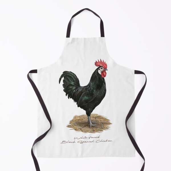 Item preview, White-faced Black Spanish Chicken in Farm Bird Illustration designed and sold by Takeda-art.