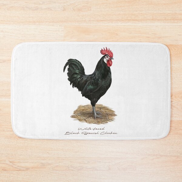 Item preview, White-faced Black Spanish Chicken in Farm Bird Illustration designed and sold by Takeda-art.