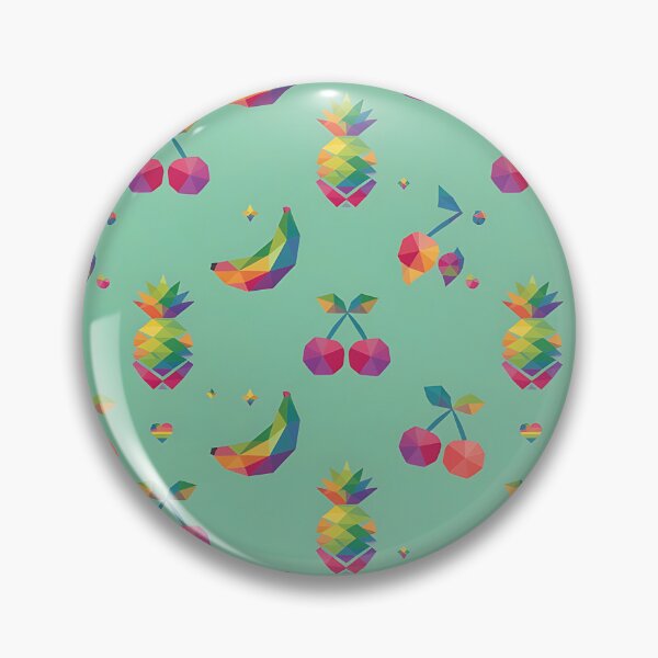 Item preview, Colorful Tropical Fruit Rainbow Pattern – Low Poly Summer Fruit designed and sold by ZhivanCrimson.
