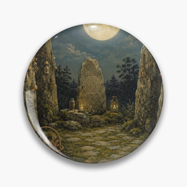 Item preview, Circle of Stones - Witchy Aesthetic designed and sold by bapupa.
