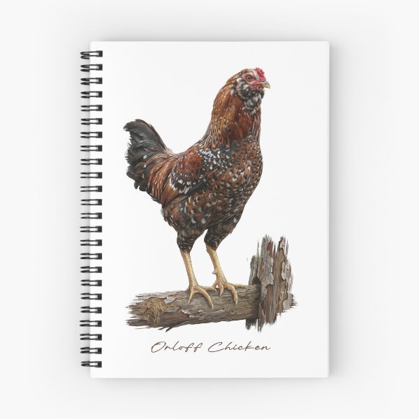 Item preview, Orloff Chicken on Wooden Fence Bird Illustration designed and sold by Takeda-art.